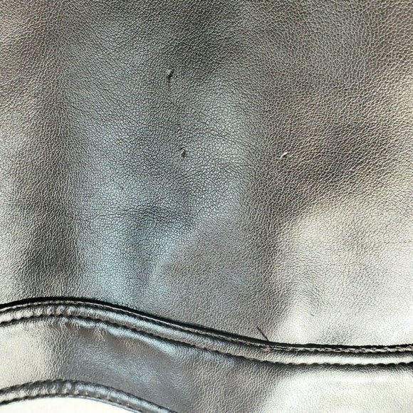 EGA EMPORIO COLLEZIONI Authentic Men's Large Brown Faux Leather Jacket - Picture 6 of 9